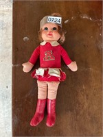 Vintage Arkansas Razorback Cheerleading Doll