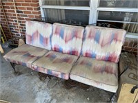 Vintage Wrought Iron Sofa w/ Cushions