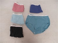 5-Pk Hanes Women's MD Underwear, Multi-Coloured