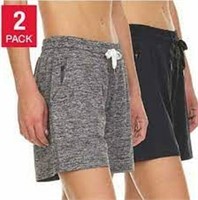 2-Pk Pacific Trail Women's XXL Short, Grey and