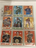 18-1970/71  low grade hockey cards