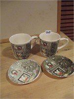 Johnson bros mug and saucers