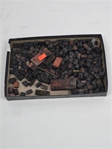 Box Lot of Vtg. Small Letter Stamps