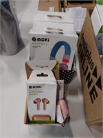 3 Moki Headphones, Fitbit, Moki Moki Pods