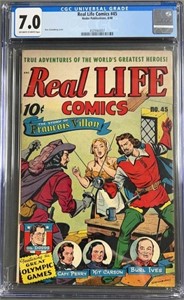 CGC 7.0 Real Life Comics 45 1948