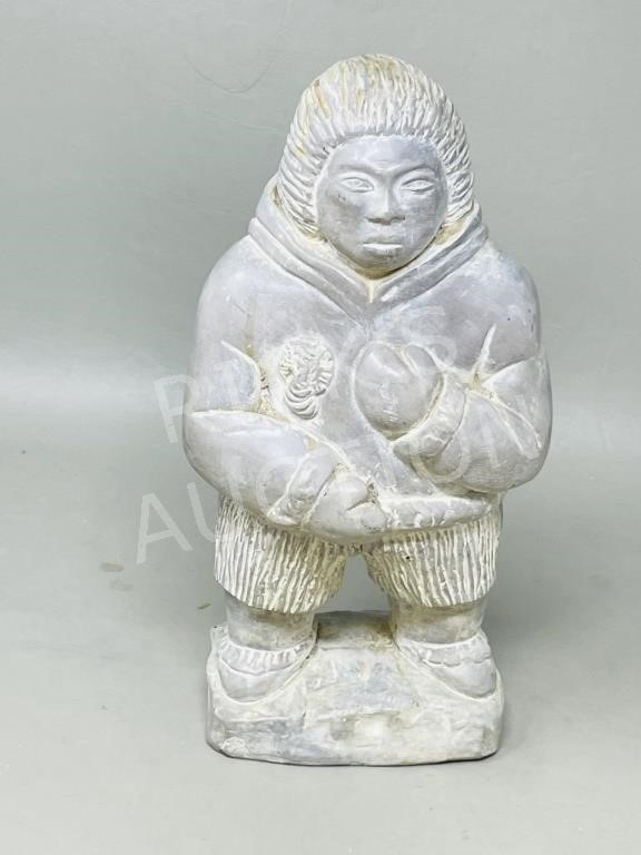 Abbott stone figurine - 8" tall