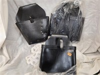 3 new leather belt pouches