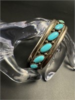 VINTAGE NAVAJO  by James Shay Sterling  turquoise