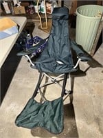 LARGE BAG CHAIR WITH FOOT STOOL
