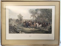 Engraving "The Royal Cortege In Windsor Park"