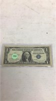 Silver certificate dollar bill