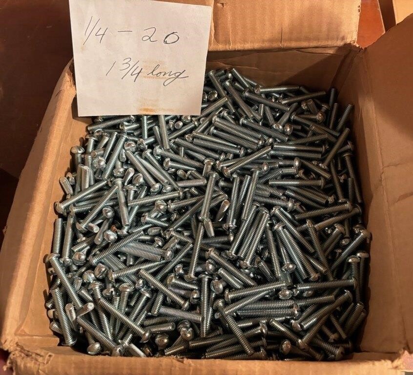 Box of 1 3/4 x 1/4-20 Bolts