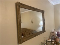 27 x 39 gold mirror