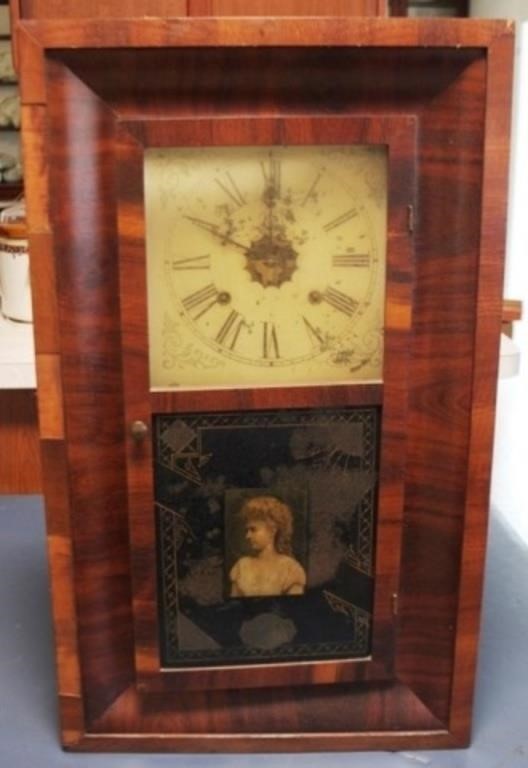 Antique Waterbury Clock - 16" x 26" x 4"
