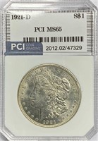 1921-D Morgan Silver Dollar MS-65