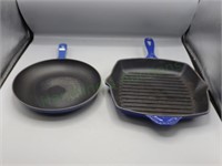 Le Creuset Cast Iron Enameled Skillet & Frying Pan