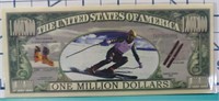 $1 million skiing banknote