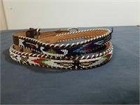 30 and 34 in beaded belts