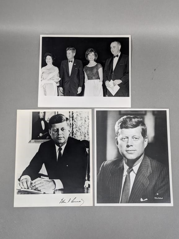 3 John F. Kennedy Photographs