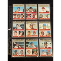 (9) 1970 Topps Baseball Leaders Nice Shape