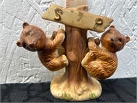 Vintage Bears Hanging On Tree S&P Shaker