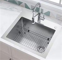 18G Stainless Steel 25 in. Drop in Kitchen Sink