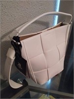 MSRP $40 White Leather Purse