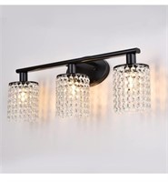 3 light crystal vanity light for bathroom