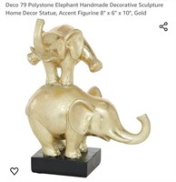 MSRP $26 Elephant Statue Sculpture