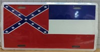 License plate rebel flag