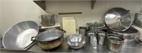 Lot of cooking pots