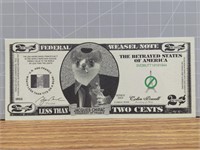 Federal weasel note
