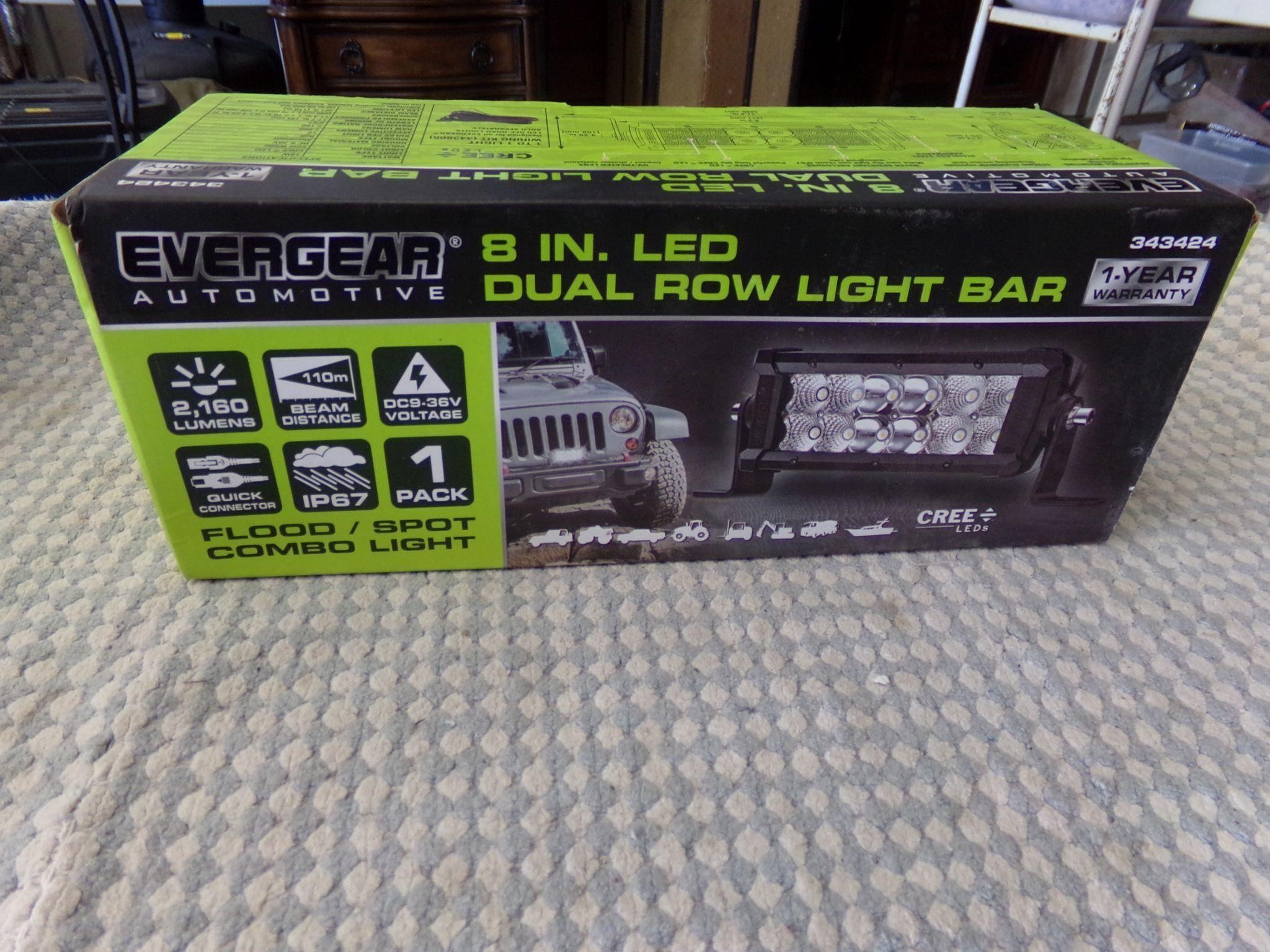 8" LED light bar new