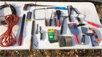 Misc tools: hand danders, saws, scrapers, more