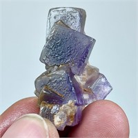 62 CTs Beautiful Cubic Purple Fluorite