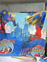 Vtg Flash Gordon Twin Bed Flat Sheet