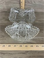 (2) Lead Crystal Dishes