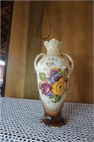 Vintage Hand Painted Vase with Flowers on it