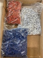 3 Bags of Assorted plastic Expansion Shields
