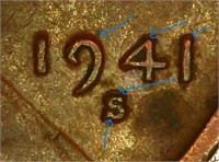 1941-S over S Wheat Cent