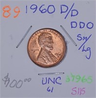 1960-D over D Lincoln Cent