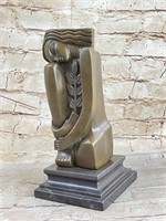 Signed S Dali Solid Bronze Sculpture Statue