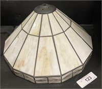 Stained Lead Glass Lamp Shade.