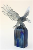 Chinese Studio Art Glass Eagle,