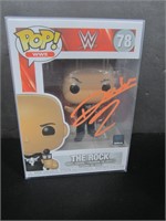 Dwayne Johnson Signed Funko Pop COA Pros