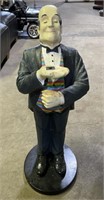 (JL) Butler Figure Stand (Missing Tray) 33” tall