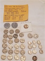 1950s 38pc coin collection 13 are silver