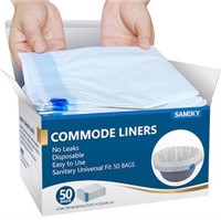 SAMEKY 50 Count Commode Liners  Universal Fit