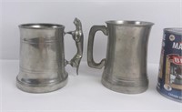 2 chopes en étain: PBL Finest English Pewter et