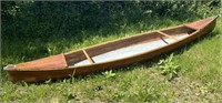 About a 14' Long Laminated Wooden Canoe!